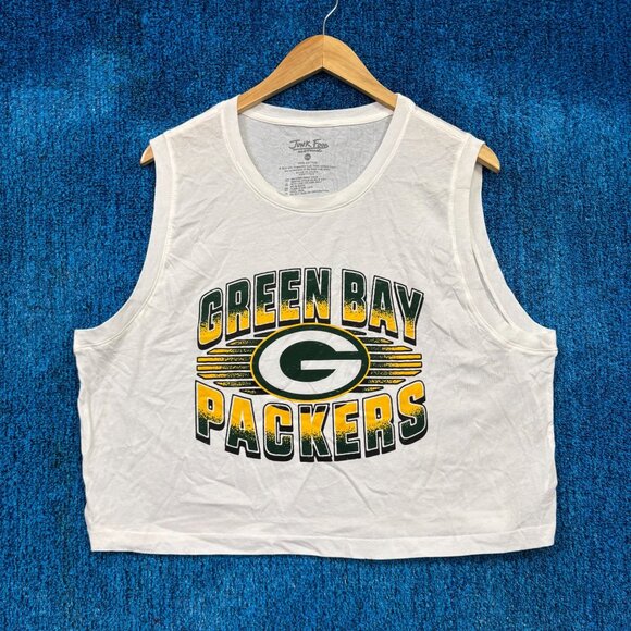 NFL NFC North Green Bay Packers Graphic Crop Top Shirt Size XXL - Picture 1 of 5